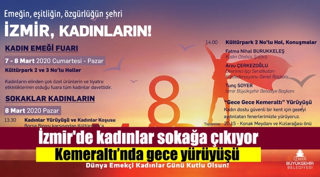 İzmir'de kadınlar sokağa çıkıyor