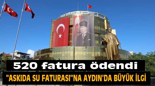 "Askıda Su Faturası"na Aydın'da büyük ilgi