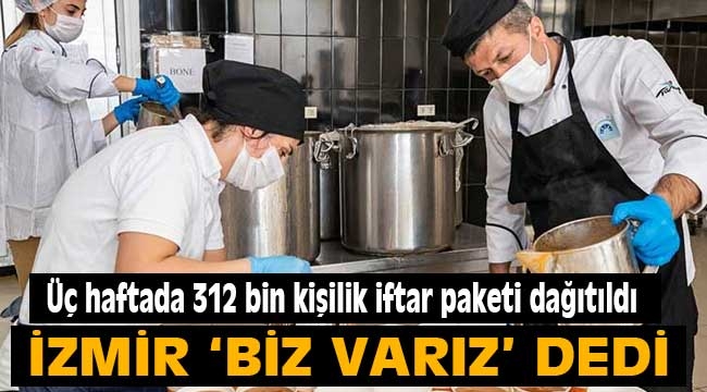 Üç haftada 312 bin kişilik iftar paketi dağıtıldı