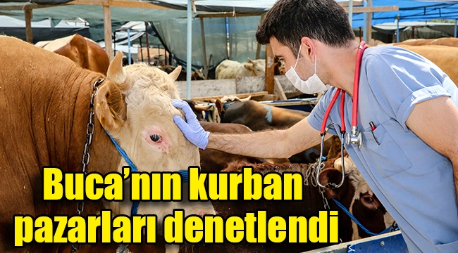 Buca'nın kurban pazarları denetlendi