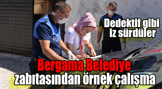 Dedektif gibi araştırma yapan Bergama Belediye Zabıtası bulduğu cüzdanı sahibine teslim etti  