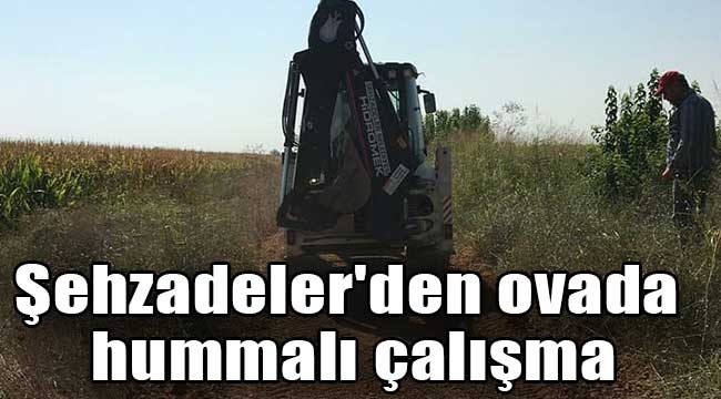 Şehzadeler'den ovada hummalı çalışma