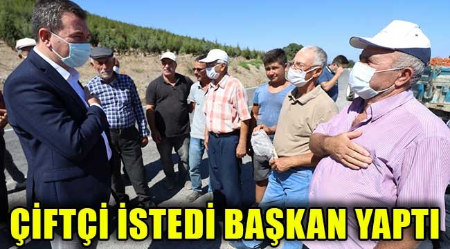 Yıllardır çiftçinin istediği yükleme rampası Başkan Koştu ile hizmete girdi