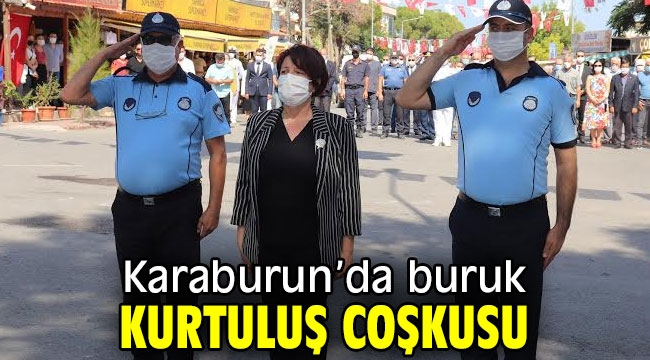 Karaburun'da buruk kurtuluş coşkusu