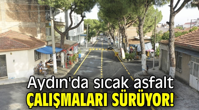 Aydın'da sıcak asfalt çalışmaları sürüyor!