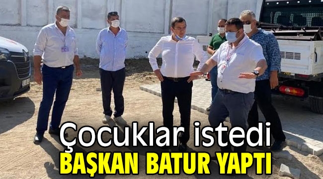 Başkan Batur çocukları kırmadı!