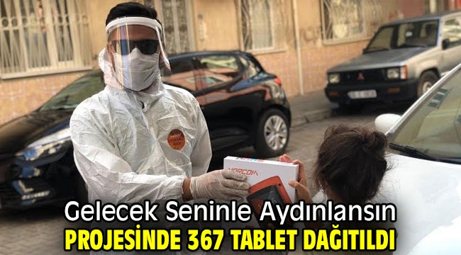 Gelecek Seninle Aydınlansın Projesinde 367 Tablet Dağıtıldı