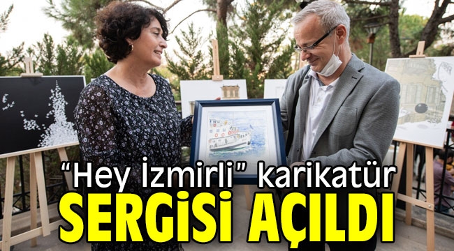 İzmir'de karikatür sergisi açıldı