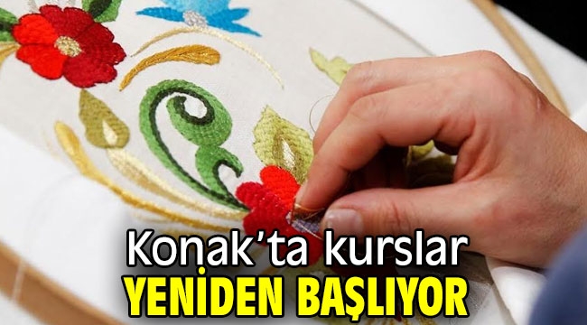 Konaklılar için kurslar yeniden başlıyor