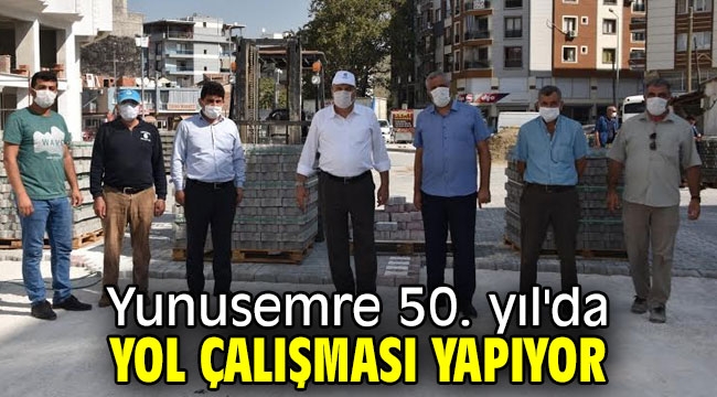 Yunusemre 50. yıl'da yol çalışması yapıyor