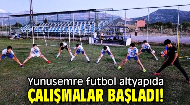 Yunusemre futbol altyapıda çalışmalar başladı!