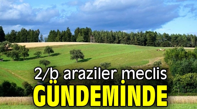 2/b araziler meclis gündeminde