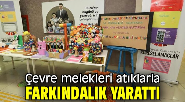 Bucalı minikler hayallerini geri dönüştürdü