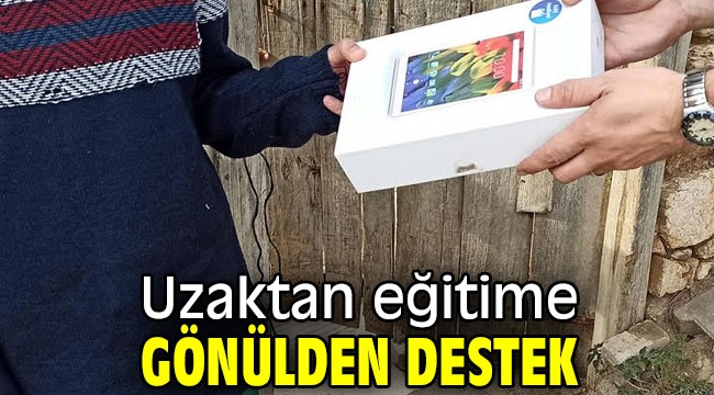 Uzaktan eğitime gönülden destek 