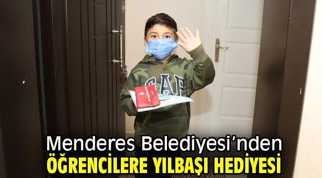 Menderes Belediyesi'nden Öğrencilere Yılbaşı Hediyesi