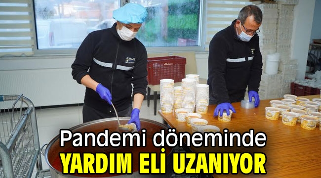 Pandemi döneminde yardım eli uzanıyor