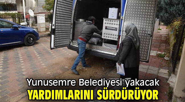 Yunusemre Belediyesi yakacak yardımlarını sürdürüyor