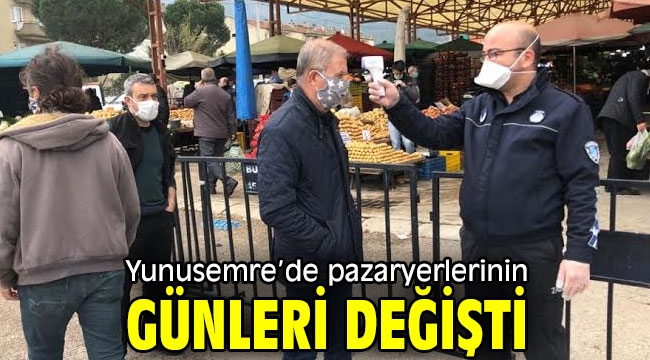 Yunusemre'de pazaryerlerinin günleri değişti