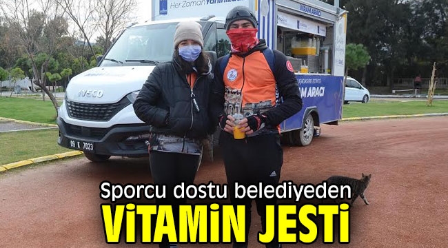 Sporcu dostu belediyeden vitamin jesti