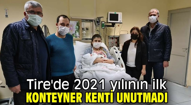 Tire'de 2021 yılının ilk bebeği Ayhan Aras İzci