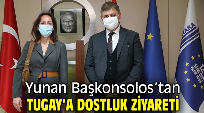 Yunan Başkonsolos'tan Başkan Tugay'a dostluk ziyareti