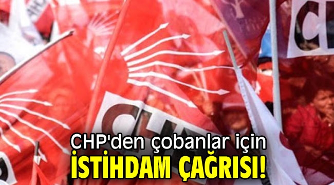 CHP'den çobanlar için istihdam çağrısı!