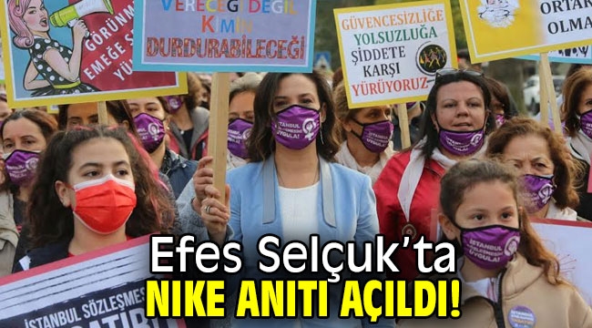 Efes Selçuk'ta NIKE anıtı açıldı!