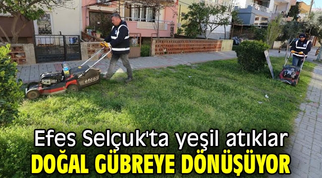 Efes Selçuk'ta yeşil atıklar doğal gübreye dönüşüyor