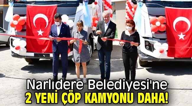 Narlıdere Belediyesi'ne 2 yeni çöp kamyonu daha!