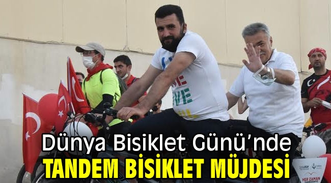 Dünya Bisiklet Günü'nde tandem bisiklet müjdesi