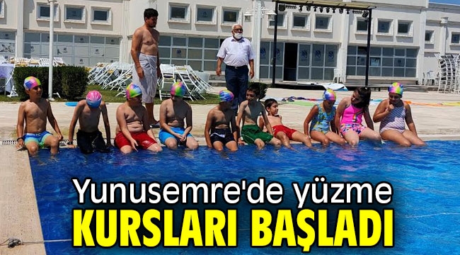  Yunusemre'de yüzme kursları başladı