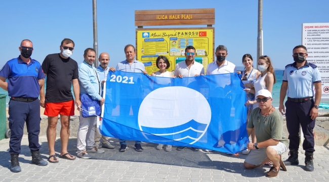 Ilıca Plajı'nda ikinci Mavi Bayrak gururu!