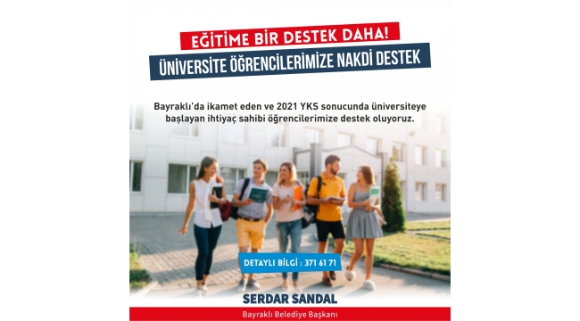 Başkan Sandal: Öğrencilerimiz yalnız değil