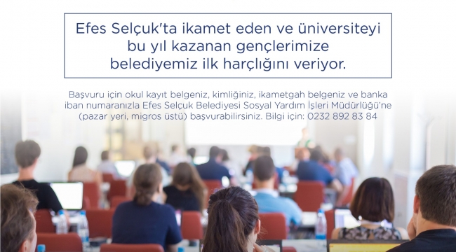 Gençlere ilk harçlık Belediyeden!