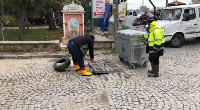 Edremit şiddetli yağışa hazır