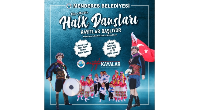 Menderes'te halk dansları için kayıt başladı