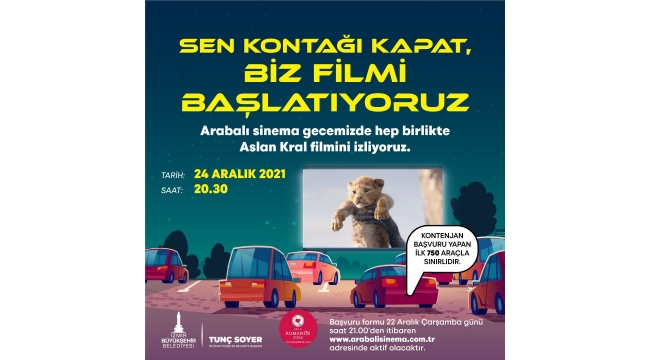 İzmir'de arabalı sinema keyfi