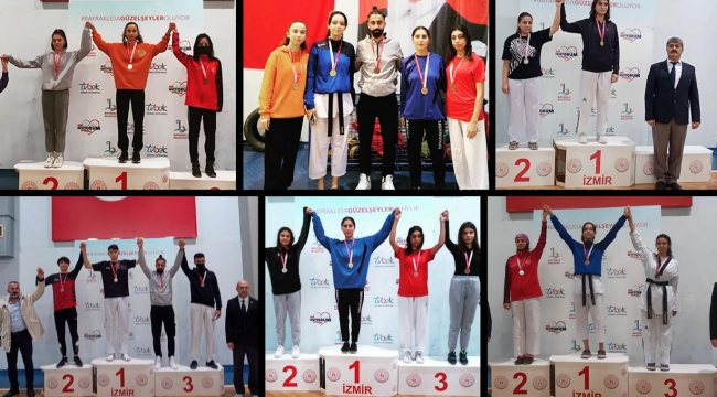 Çiğlili Taekwondocular madalyaları topladı