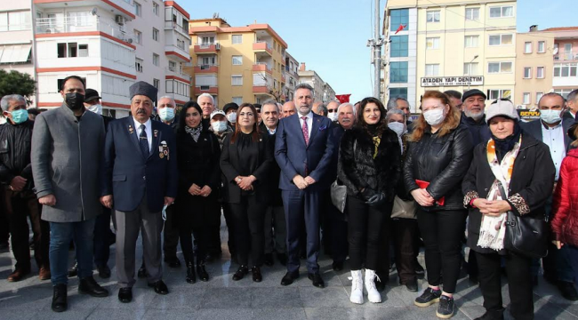 Çanakkale Şehitleri Bayraklı'da da unutulmadı