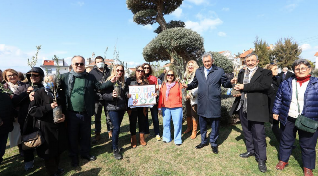 Güzelbahçe'de zeytinime dokunma eylemi