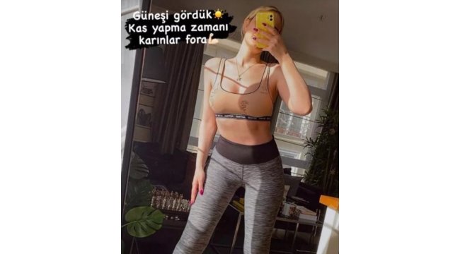 Hande Sarıoğlu taytıyla…