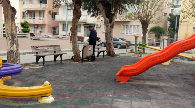 Söke Belediyesi'nden yaz öncesi park ve yeşil alanlarda bakım