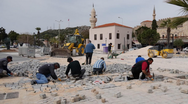 Turizm sezonu öncesi Çeşme yenileniyor