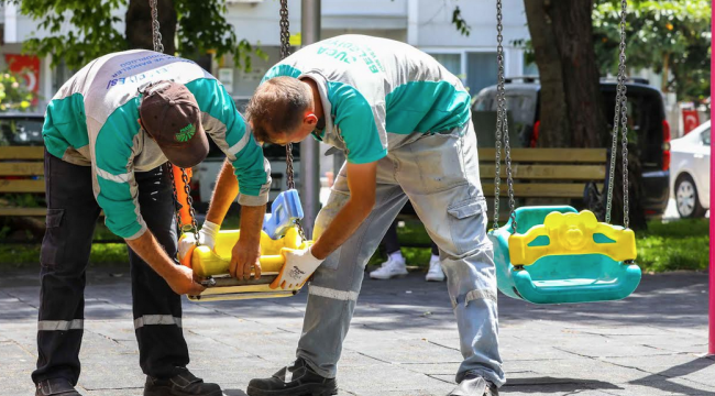 Buca parkları yaza hazırlanıyor