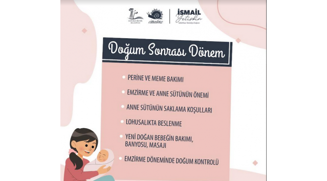 Seferihisar'da anne adaylarına "Mutlu Gebe, Mutlu Bebe" kursu