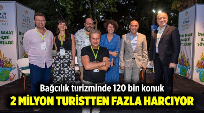 Bağcılık turizminde 120 bin konuk 2 milyon turistten fazla harcıyor