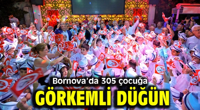 Bornova'da 305 çocuğa görkemli düğün