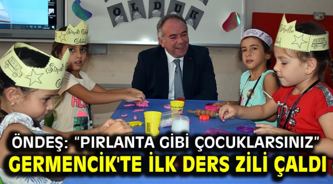 Germencik'te ilk ders zili çaldı