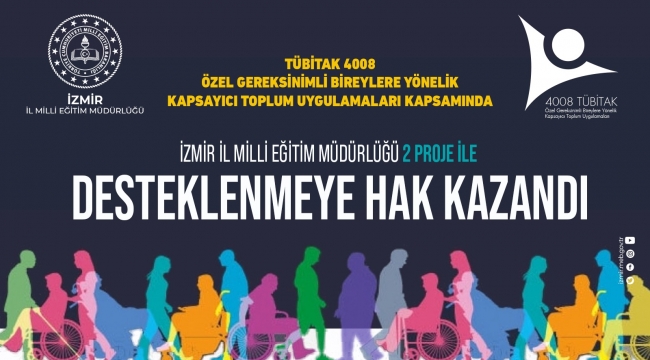 İzmir İl Milli Eğitim Müdürlüğü TÜBİTAK 4008 de 2 Proje İle Büyük Bir Başarıya İmza Attı