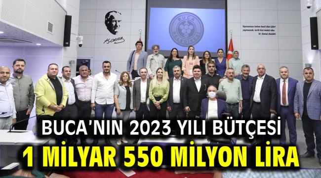 Buca'nın 2023 yılı bütçesi 1 milyar 550 milyon lira